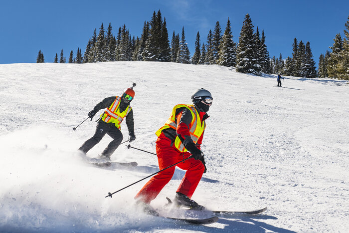 Chad E Foster skiing in Aspen, demonstrating adaptive sports and overcoming limitations